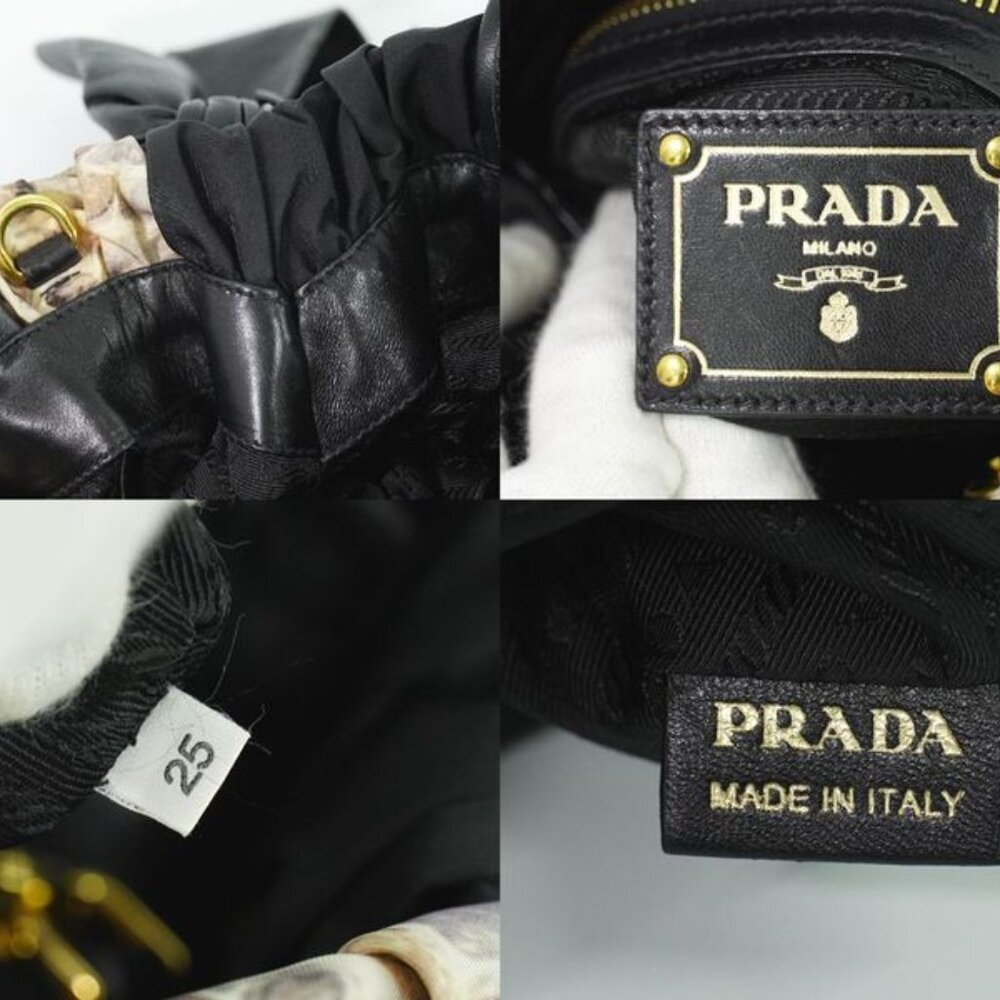 Prada Python Pattern 2-Way Shoulder Bag Handbag P… - image 9